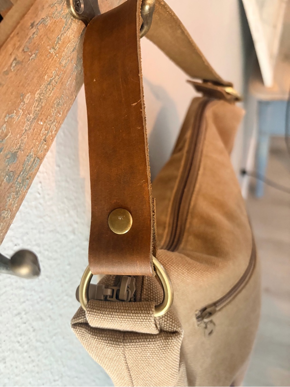 Meridian Lee Artisan Canvas Hobo Bag - Picture 8 of 16